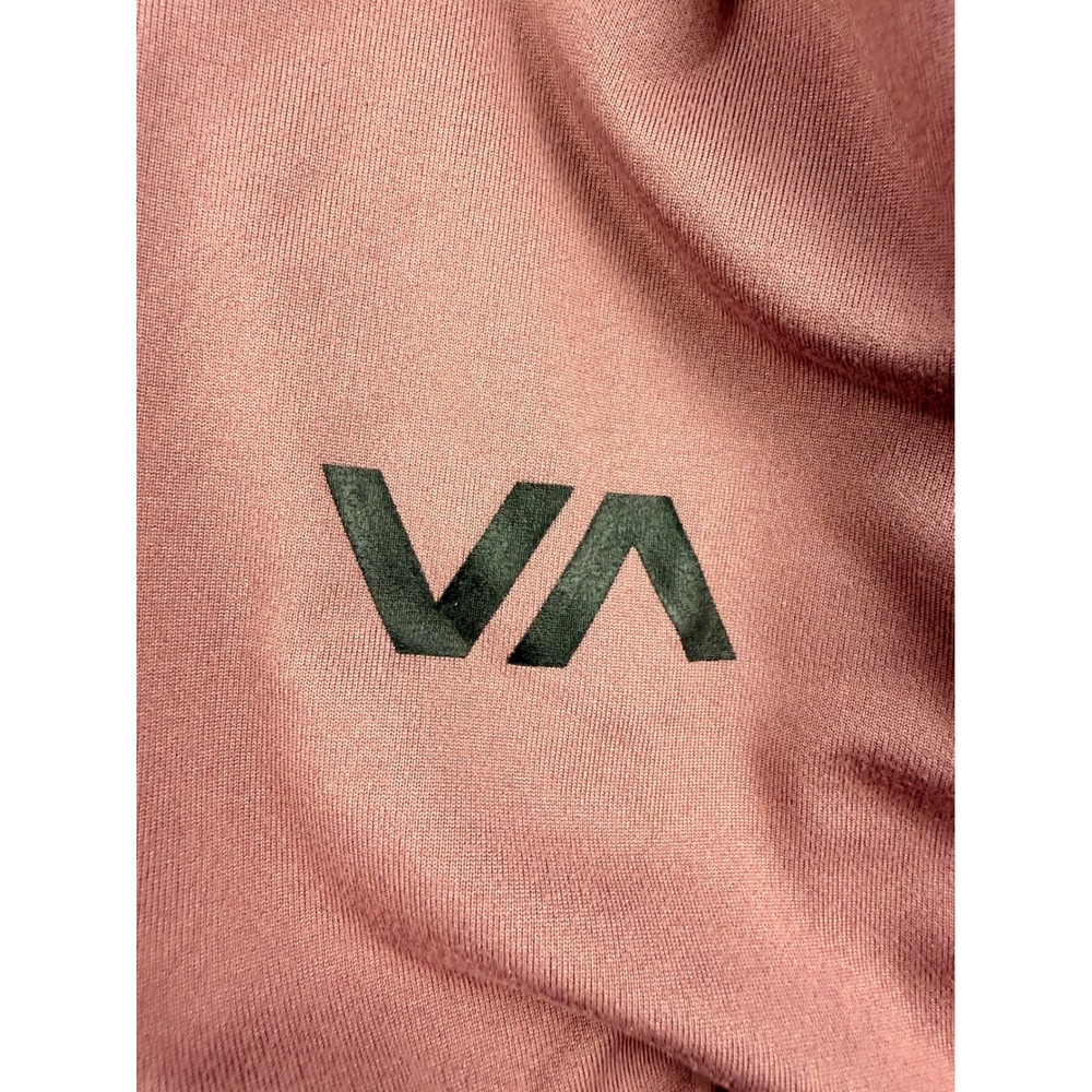 RVCA VA Sport Mens Small Training T-Shirt Mauve Pink Mesh Side Panels Athletic - Picture 4 of 9